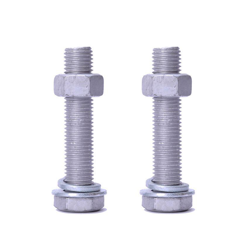 4.8 Grade Hot-Dip Galvanized Hex Bolts for Photovoltaic & Wind Power Systems