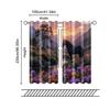 2 pcs   filtering curtains (excluding rods   non-movable   without batteries) Vintage River Valley Horse Dusk for use in bedrooms