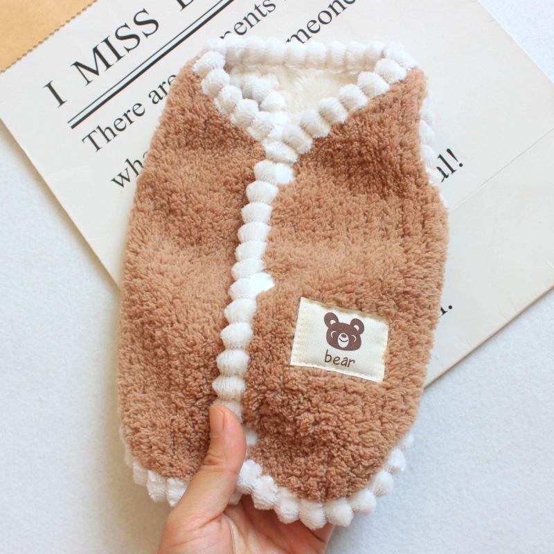 Soft Fleece Dog Jacket Winter Dog Clothes Chihuahua Pet Coat French Bulldog Vest Dog Apparel for Small Dogs Puppy Warm Clothes