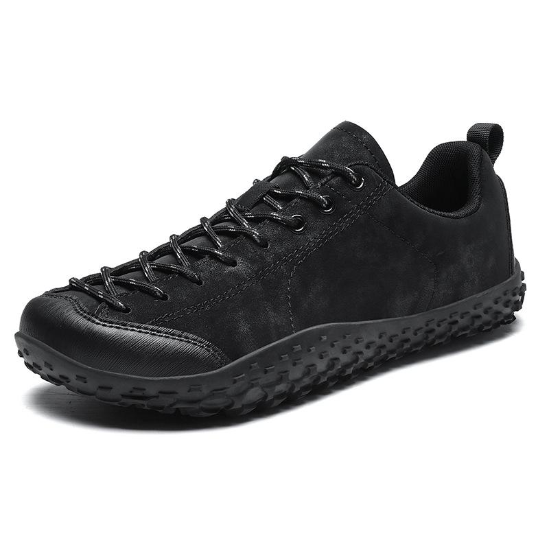 Wide head couple outdoor hiking shoes large size German training shoes barefoot casual shoes comfortable breathable sports camping shoes