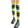 Rainbow Multicolor Striped Print Over the Knee Stockings for Women Carnivals Parties Anime Thigh High Long Socks Hosiery