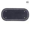 1Pc Long Bottom For Knitted Bag Pu Leather Bag Base Handmade Bottom With Holes Diy Crochet Bag Bottom… More