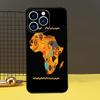 Map of Africa African Fabrics Phone Case For iPhone 13 12 14 11 16 15 Pro Max Plus Mini 7 8 X XR XS Max Cover