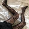 Classic Lolita Kawaii Socks Lace Mesh Stockings Bottomed Pantyhose Japanese Lolita Retro Floral Rattan White Stocking Hot Tights