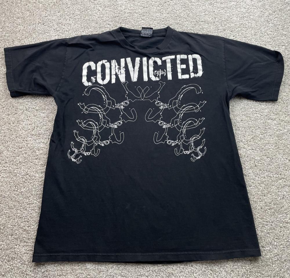 Not Of This World T-Shirt Men Large Convicted Not Condemned NOTW Black Christian Unisex T-Shirt