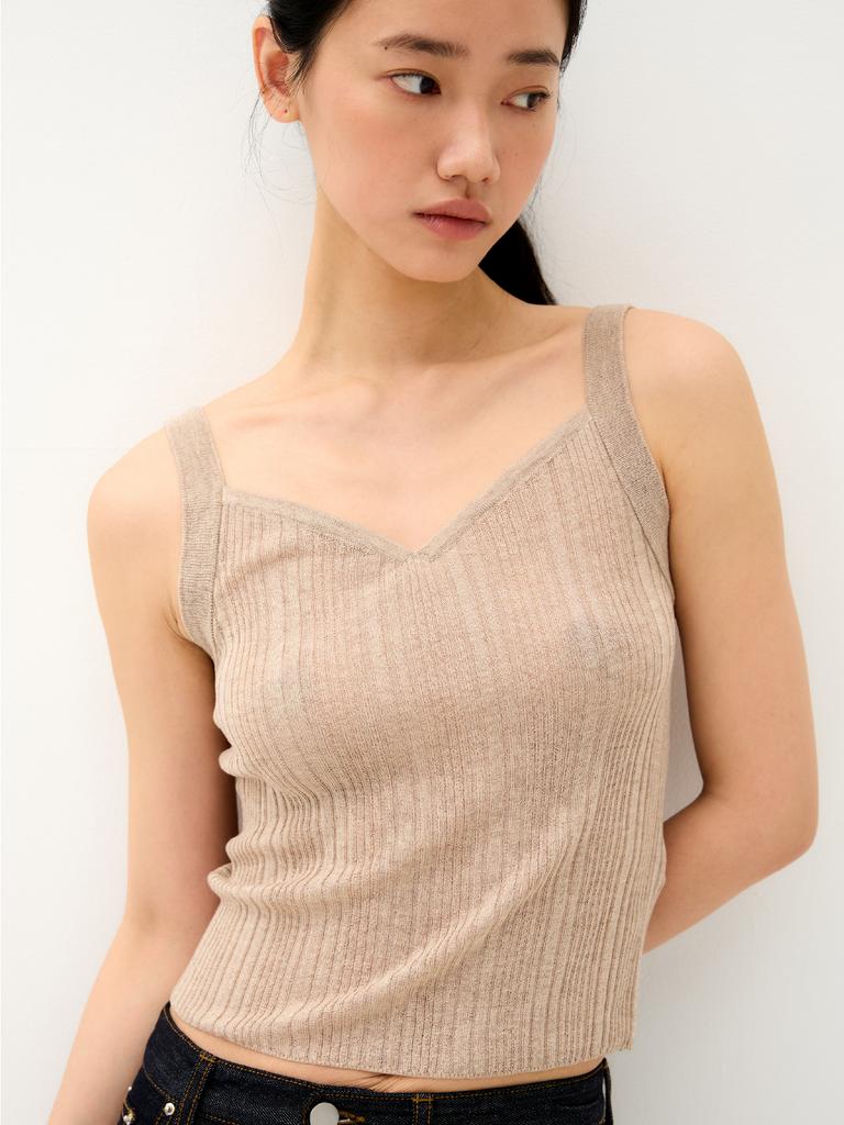 Antome Sienna Silk Cardigan Set (Beige)