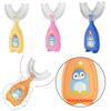 U Children Shaped Silicone Toothbrush Kid Baby Infant Oral Cleaning Manual