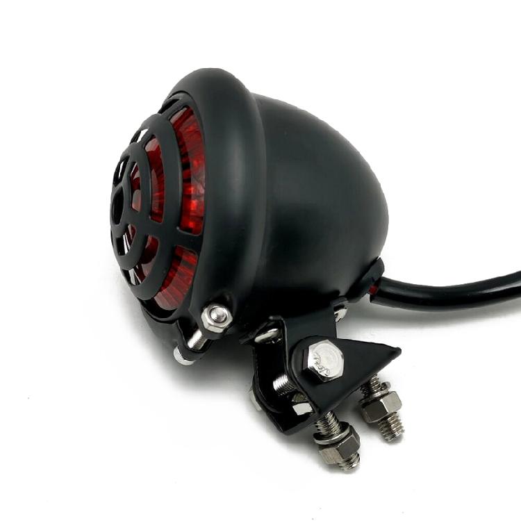 Светодиодный задний стоп-сигнал для мотоцикла, водонепроницаемый светодиодный номерной знак, задний габаритный огонь, стоп-сигнал 1 чёрный