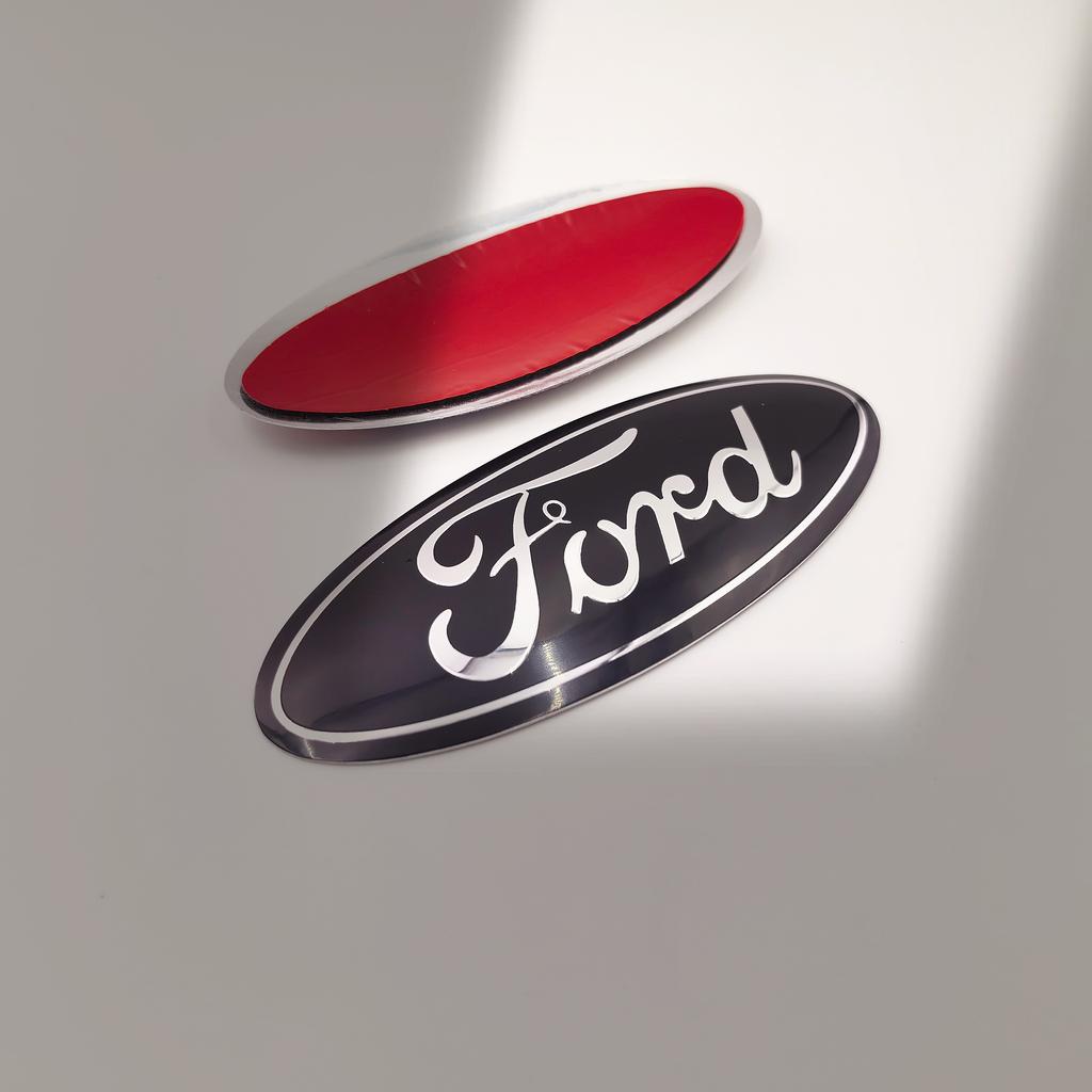 Car Front Hood Emblem Bonnet Badge Rear Trunk Badge 125mm For Ford Focus mk2 mk3 Fiesta mk7 Ranger Mondeo mk4 S-MAX Kuga