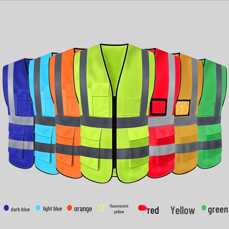 Reflective Safety Vest for Construction and Sanitation Workers - Nighttime Protection