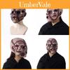 Halloweenfeest Latex Driegezicht Geest Masker Realistische Horror Gezichts Hoes