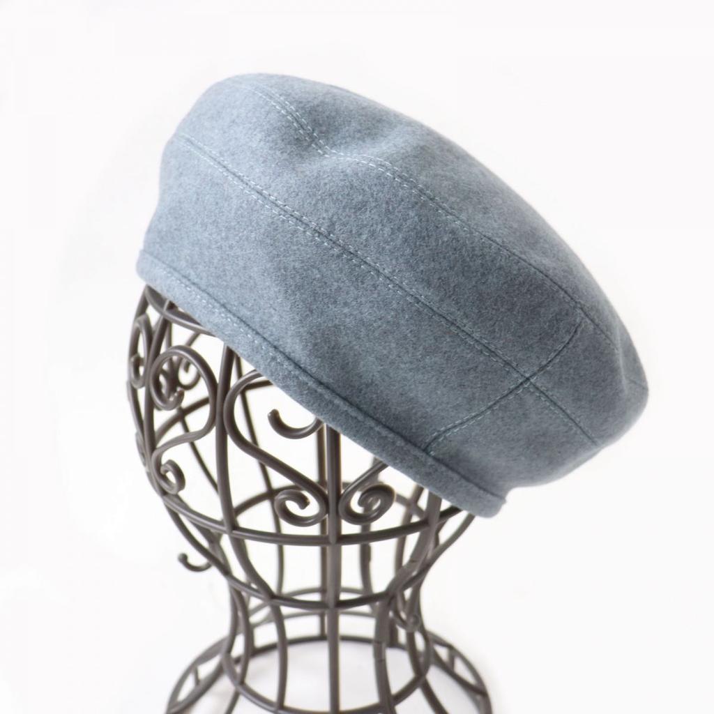 Excellent HERMES Beret Gray Cashmere Women 58 Used