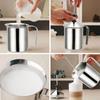 400ML Milk Frothing Mug Cup Double Mesh Coffee Mixer Dust-proof Coffee Foamer  Milk Frothing