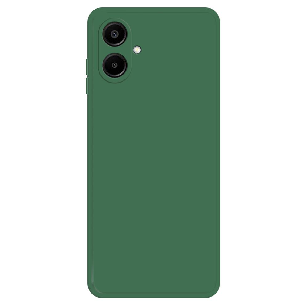 

For Samsung Galaxy A06 4G TPU Case Straight Edge Protection Phone Cover Midnight Green