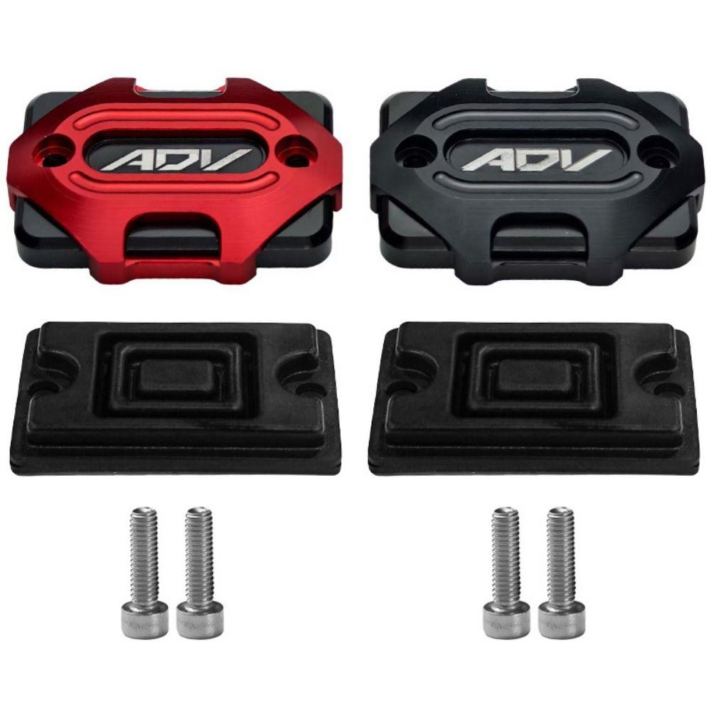 2 Stück Erhöhte Haltbarkeit Motorrad Öltankabdeckung mit Schrauben Bremsflüssigkeitsbehälterdeckel für ADV-Fahrer