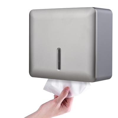 Dispensador de toalha de papel de montagem na parede Suporte de tecido de toalha de mão multifold com fechadura com chave para banheiro