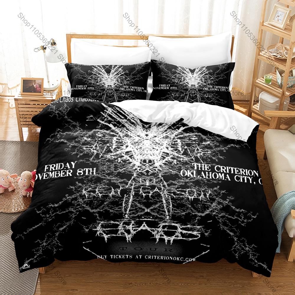 Cool Graphic Ken Carson Playboi Carti Opium Label Rage Rap Bedding Set Duvet Cover With 2 Pillowcases Teen Eboy Goth Bedroom Dec