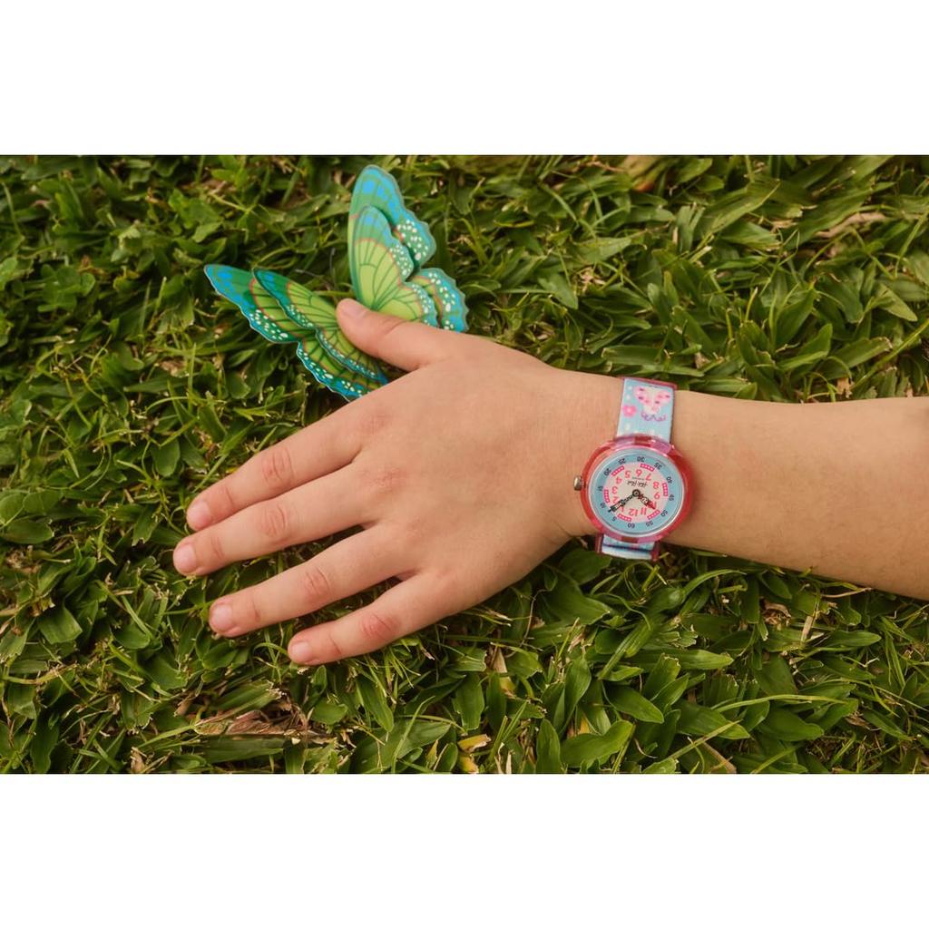 [Flick Flack] Kids' Watch GARDEN FRIENDS FBNP253 Girls Blue