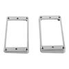 2Pcs Pickup Mounting Ring Metal Double Coil Pickup Mounting Cover Frame Musical Instrument Accessory Set