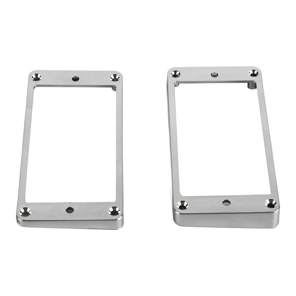 2Pcs Pickup Mounting Ring Metal Double Coil Pickup Mounting Cover Frame Musical Instrument Accessory Set