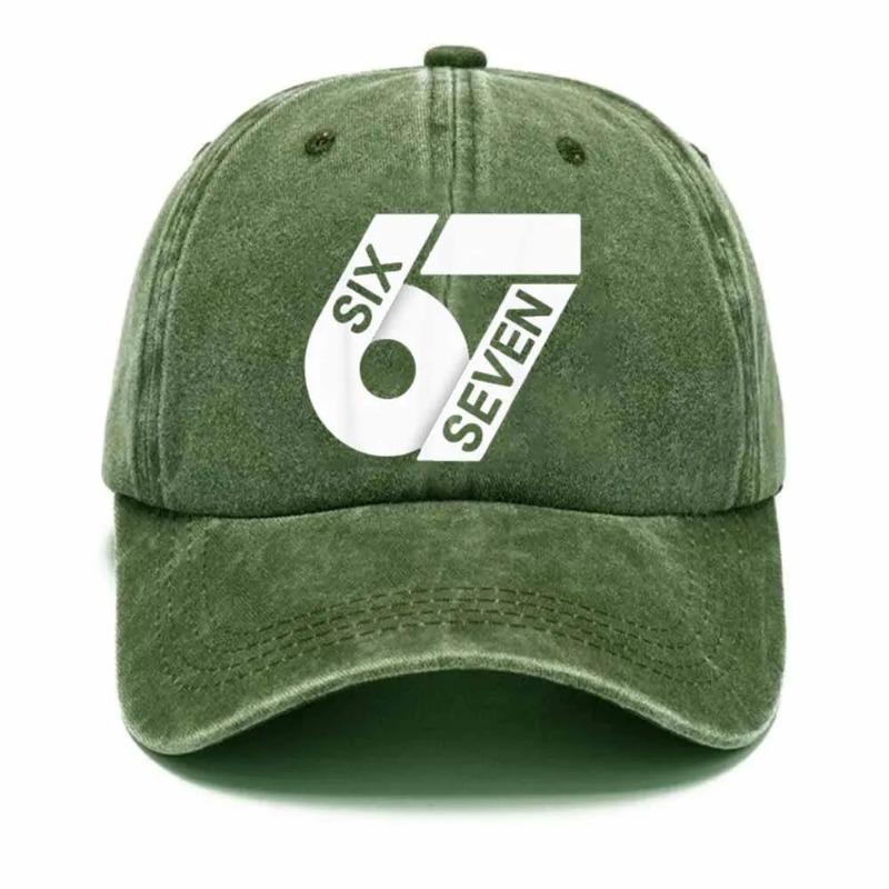 67 Meme Funny Six Seven Sun Baseball Cap Casual Men Adult Hip Hop Hats Print Hiking Fishing Baseball Caps Gift Idea