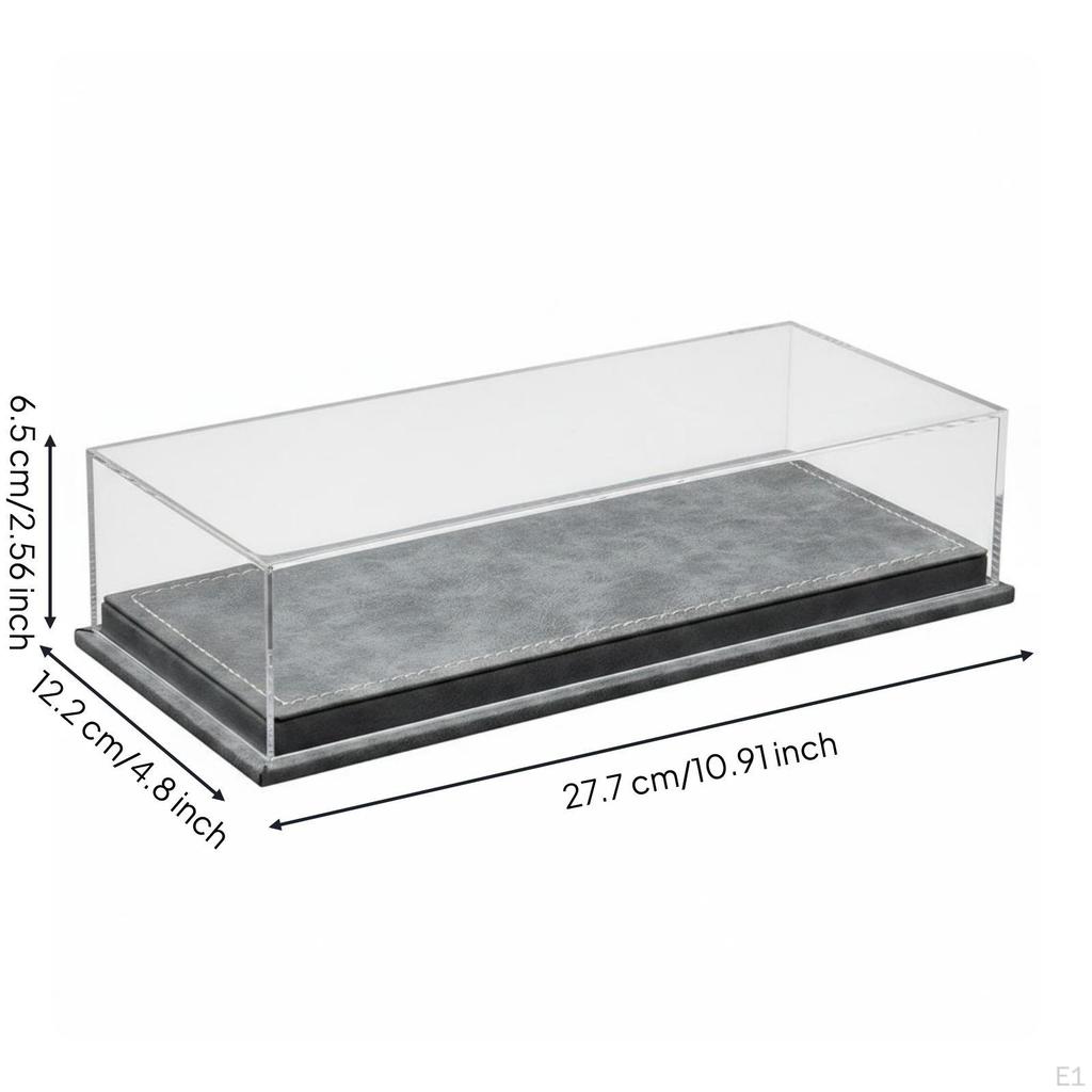 1:64 Diecast Display Case Dustproof Acrylic Model Car Box Transparent Scale