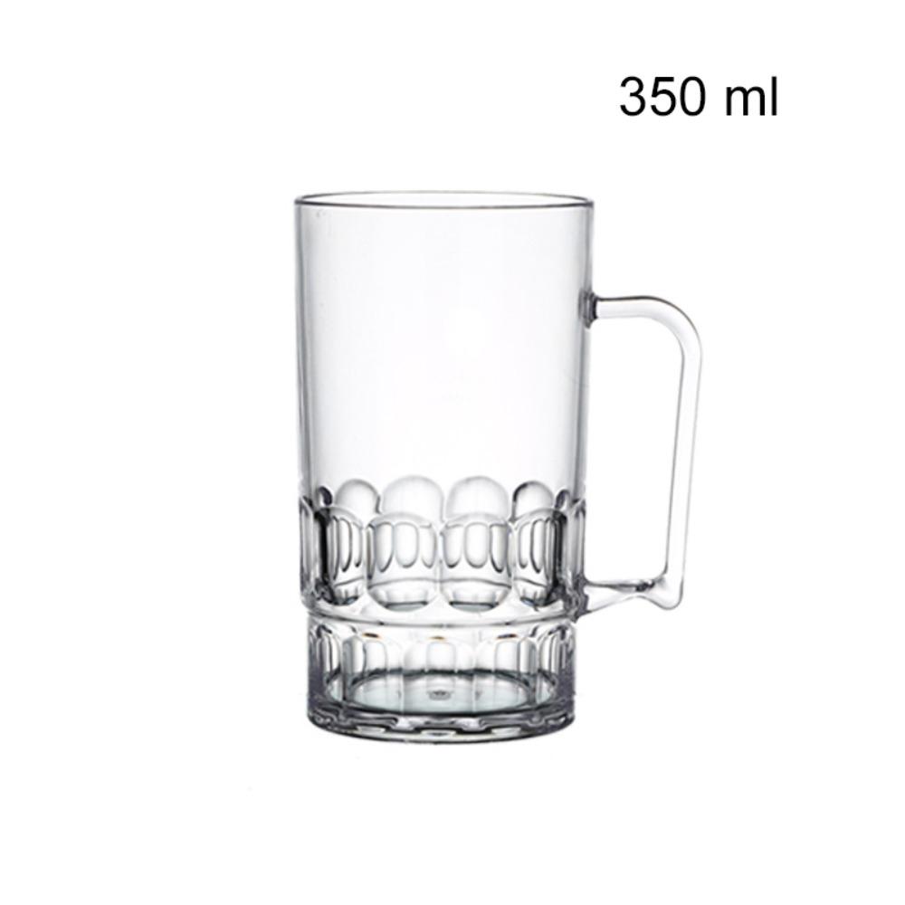

Imitation Glass Plastic Beer Cup Unbreakable Water Tumbler Durable Drinking Cup Dinning Table 350 ml Style D