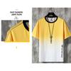 Summer Sports and Leisure Ice Cool Suit Men's Short-sleeved Trend Gradient Shorts Two-piece Set