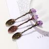 For Ice Cream Stirring Scoop Bar Natural Amethyst Kitchen Supplies Coffee Spoon Tableware Tea Spoon