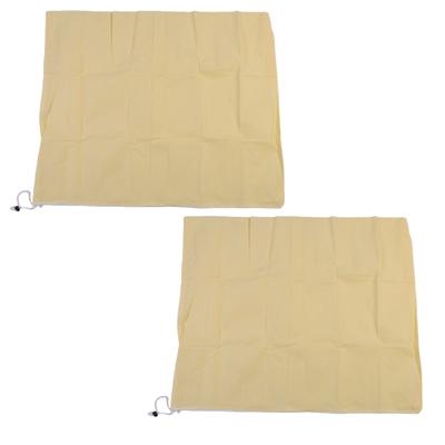 2 Stück Winterpflanzenabdeckungen Frostschutz-Tücher Decken mit Kordelzug für Außensträucher Kübelpflanzen Beige 80 0 cm
