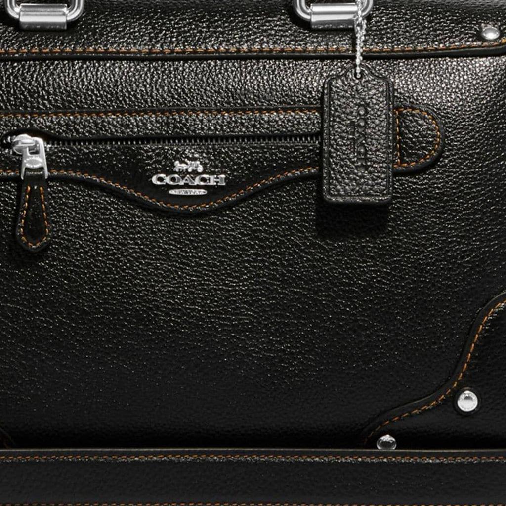 New COACH Leather Handbag, Shoulder Bag, Crossbody Bag Large Women's Black CE636-SVDTV