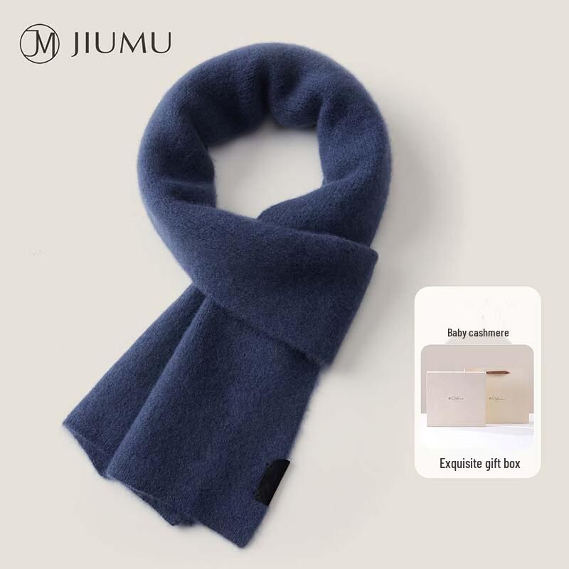 JIUMU Мужской кашемировый вязаный шарф One Size