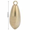 5pcs Bag Outdoor Fishing Copper Sinkers Weights Anglers Tackle Accessory (5g)