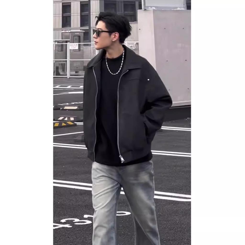 Leather Jacket, Handsome Short Jacket for Men To Wear with Autumn and Winter Baseball Uniforms