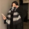Dark Forest~ Shop/Dark Atmosphere Striped Scarf Warm Thickened Scarf Autumn and Winter Couples Versatile