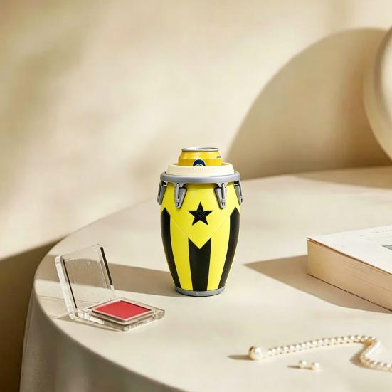Conga Style Soda Can Holder 3D Printed Classic Drum Shape Flag Pattern 12Oz Standard Cola Beverage Beer Can Holder
