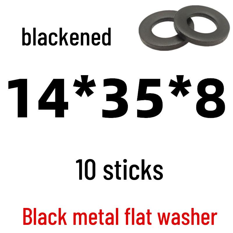 Thickened Black Iron Flat Washer for Screws, Non-standard Round Design