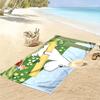Moomin3 Print Beach Towel, Large Soft Quick Dry Towel for Beach Camping Swimming