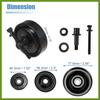 97834-29010 Car Drive Belt Tension Pulley for Hyundai Accent Elantra Tiburon Tucson 1995-2012 Belt Tensioner Idler Pulley 97834-29000 97834-22100