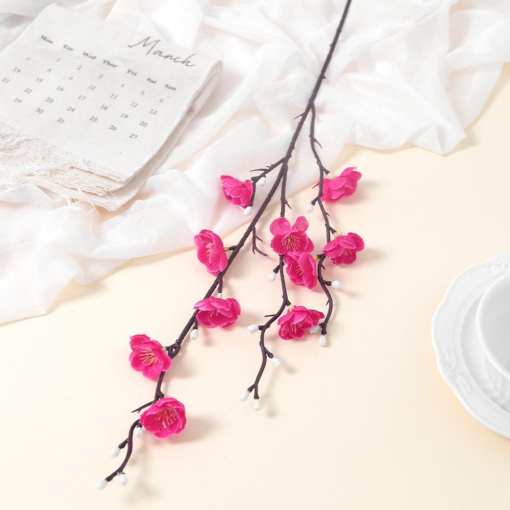 Pflaumenblütenzweig-Dekoration - Künstliche Blumendeko für Wohnzimmer & Esstisch