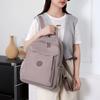 Solid Color Backpack Women Commuter Large Capacity Nylon Lightweight Backpack