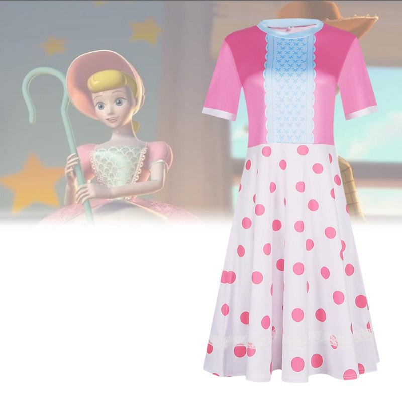 Toy Story Bo Peep Růžové Šaty Pro Halloween Cosplay Kostým