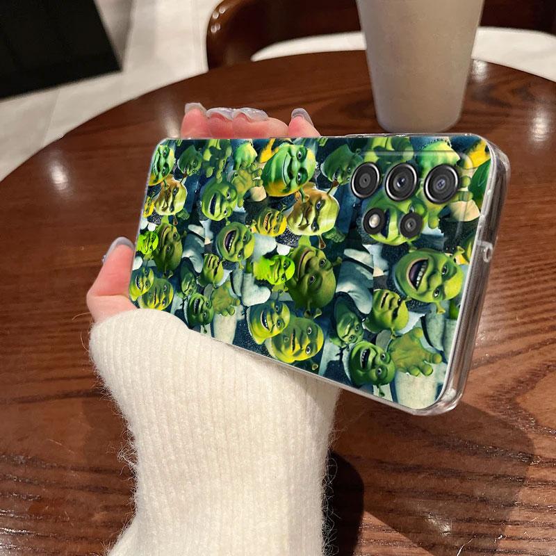 Clear Case For Samsung Galaxy A57 A37 A56 A36 Cases A55 A54 A35 A26 A07 A17 A16 A06 A34 A15 Cover Cartoon Shreks Art Funny Movie
