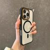 Luxury Magnetic Wireless Charger For Magsasfe Case For 17 16 15 14 13 12 11 Pro Max Bumper Shockproof Clear Back Cover