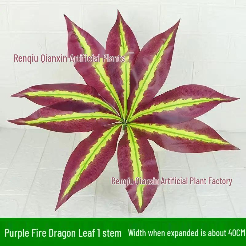 Simulation Pothos Monstera Persian Leaf Artificial Green Plant Wall Decor for Shopping Mall, Restaurant, or Bouquet Display.