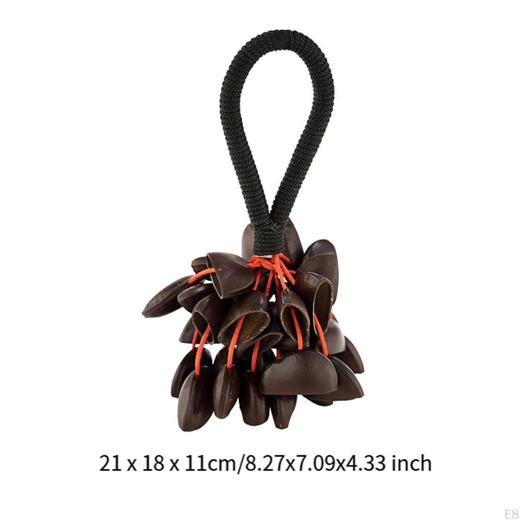 Nussschale Handglocke Hand Windspiele Handgemachte Musical Instrument Handheld Glocke Nussschale für