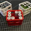 3D-gedruckte Bierkisten-Stil Batterieaufbewahrungsbox Nein. 5 Aa Nein. 7 Aaa 18650 Batterie Stapelbarer Aufbewahrungskorb