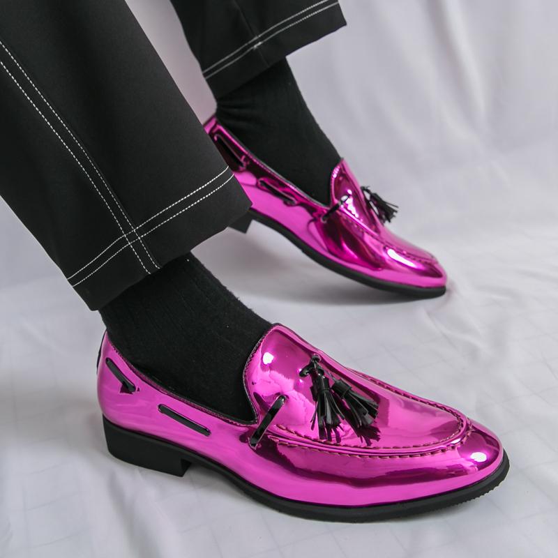 Brand Tassel Loafers Shoes Men Slip on Driving Mens Comfortable Leather Shoes Men Wedding Trends Business Casual Shoes