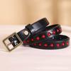 Women's Belt Women's Ins Style Fashion All-Match Trendy BF Style Retro Practical Leather Pin Buckle with Jeans Belt