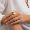 DIEZI Exaggerated Irregular Rings For Women Men Unisex Punk Fashion Geometric Flower Gold Silver Color Knuckle Joint Ring